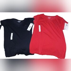 Clothes: Womens 2pc Beverly Hills Polo Club T-shirts 》Size LARGE